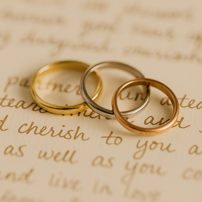 Wedding rings celebrating your unique vision - custom polyamorous commitment ceremonies